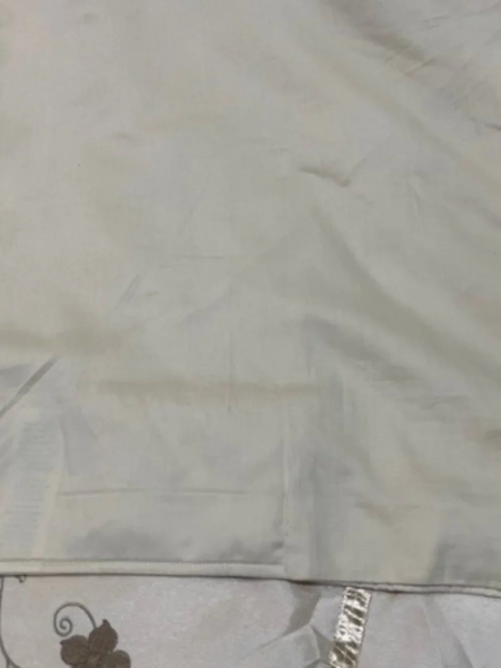 Cream Colored Linen Duvet Cover - King-size